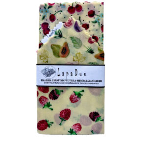 beeswax wraps with fruits and berries