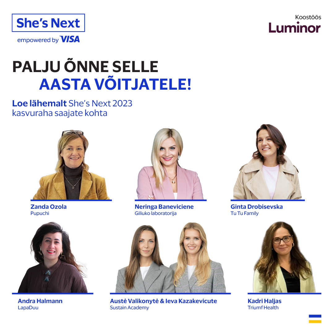 Visa She`s Next 2024 võitjad